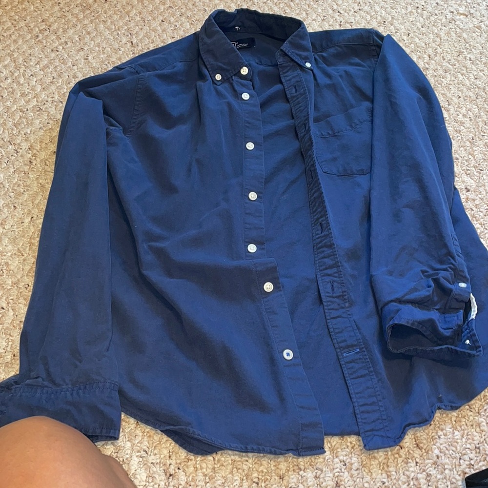 Gap Navy Button Down - image 1